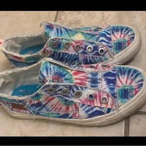 Colorful Tie-Dye Kids Shoes